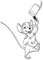 kolorowanki Dumbo do wydruku Disney malowanka numer 12
